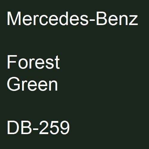 Mercedes-Benz, Forest Green, DB-259.